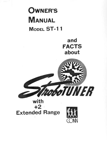 Conn strobotuner model 11 - model, st-11
